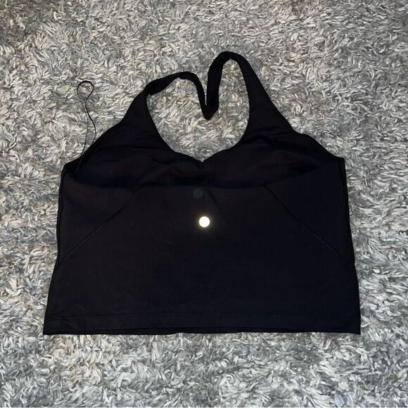Lululemon black align halter tank size 14 - Picture 4 of 6